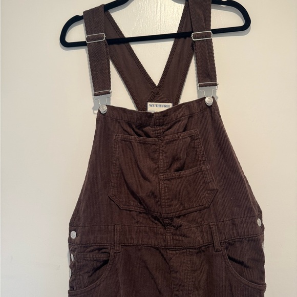 Free People “We the Free” Brown Corduroy Women's Overalls - Picture 5 of 7